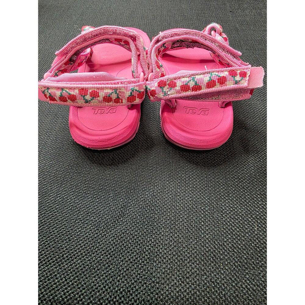 Teva Kids Pink Fruit Cherry Universal Strap Sandals Size 9 - Picture 3 of 6